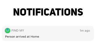 How To Use The Notification Feature In The Find My App!