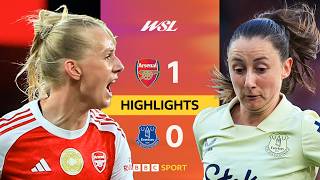 90+4 Winner Claims Gunners Glory | Arsenal v Everton | WSL | BBC Sport