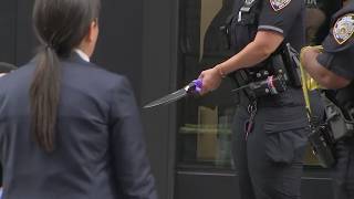 Woman shot and killed by police after fatally stabbing woman, injuring man in Times Square: NYPD
