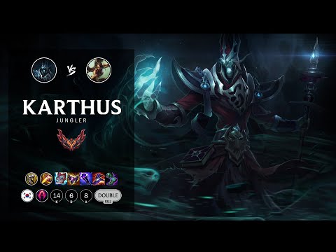 Karthus Jungle vs Nidalee - KR Grandmaster Patch 12.13
