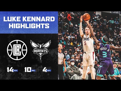 Luke Kennard with a double double vs the Charlotte Hornets. | LA Clippers