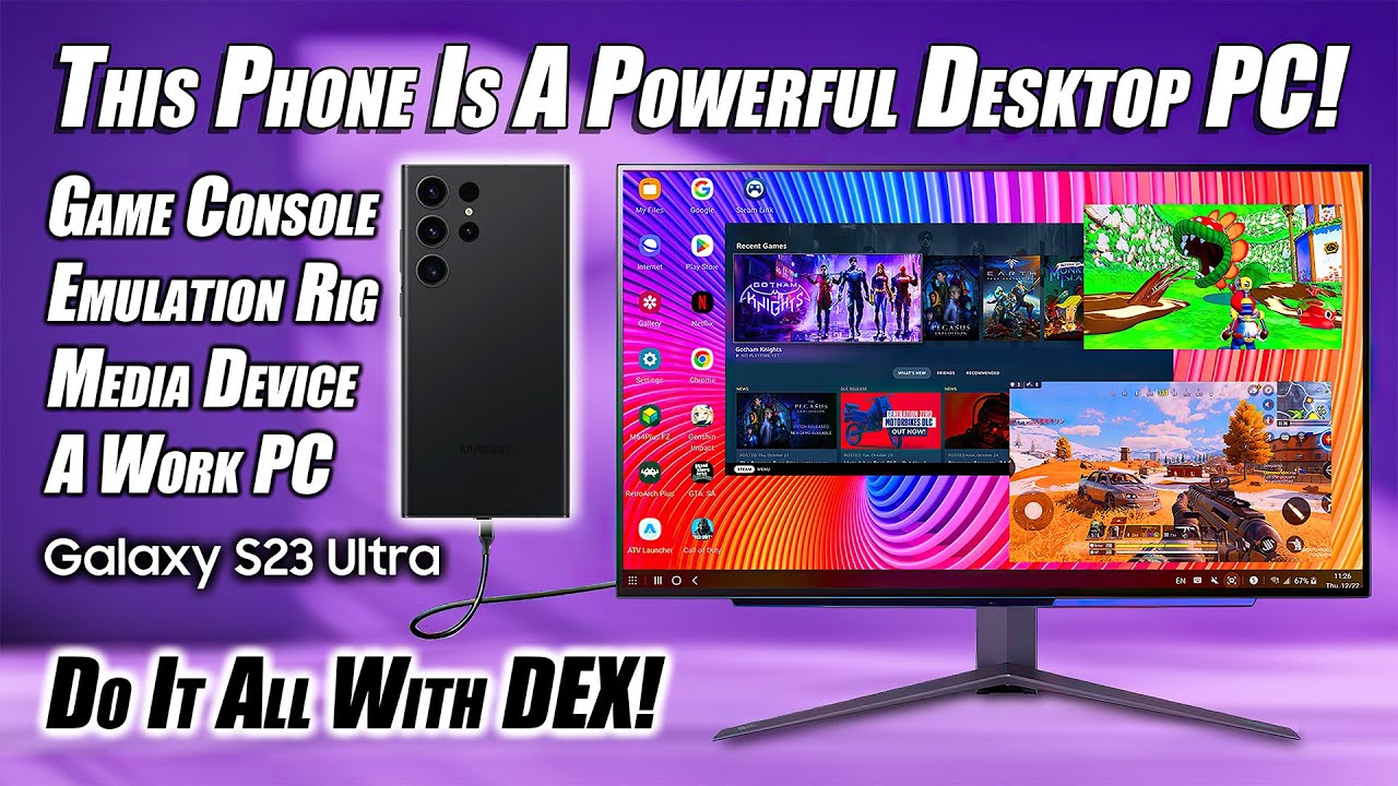 The New Galaxy S23 Ultra Is Also Powerful Desktop PC! DEX Mode Is Amazing