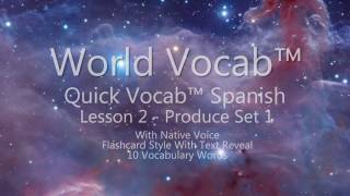World Vocab™: Spanish Produce Set 1