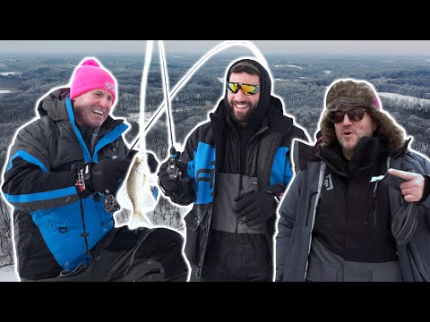 BIZ, WHIT AND THE CHICLETS CREW WENT ICE FISHING IN MINNESOTA DURING A BLIZZARD WITH TWO NHL LEGENDS