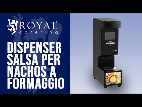 Video - Dispenser salsa per nachos a formaggio - Design retrò - 3,5 l - 55 - 80 °C - Nero - Royal Catering