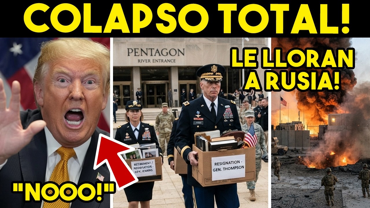 Revienta todo! DESBANDADA EN EJERCITO EEUU. Trump le llora a Rusia, no aguanta mas.