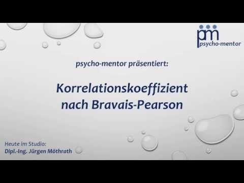 Statistik - Korrelationskoeffizient Bravais Pearson - Psycho-Mentor.de