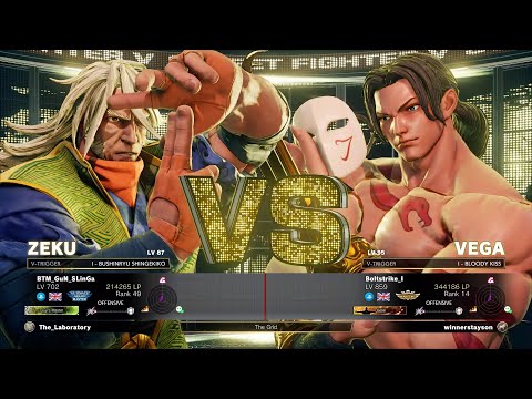 The #2 Zeku (BTM Gunslinga) vs. The #1 Vega (Boltstrike I)-Street Fighter V