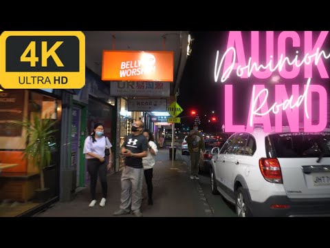 Walk in Auckland | Dominion Road Night Walk  | 4K