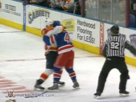 Steve Montador vs Ryan Hollweg