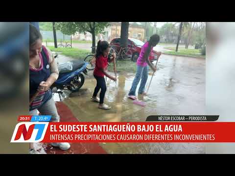 BAJO EL AGUA: MÁS DE 100 MM Y GRAVES INUNDACIONES EN EL SUDESTE SANTIAGUEÑO