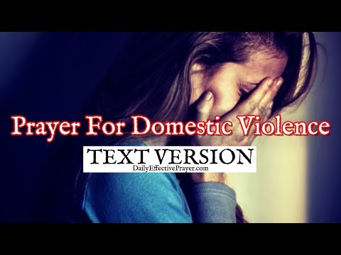Prayer For Domestic Violence (Text Version - No Sound) Video