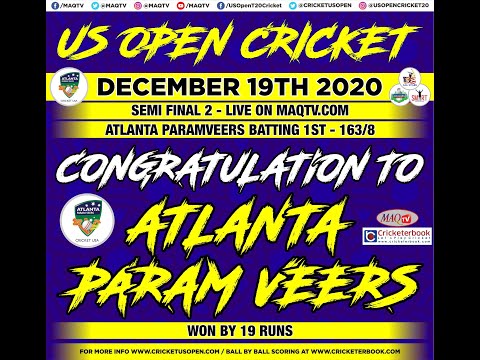 Highlights 2nd SEMI FINAL US OPEN CRICKET 2020
