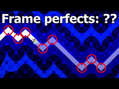 Aquamarine with Frame Perfects counter — Geometry Dash