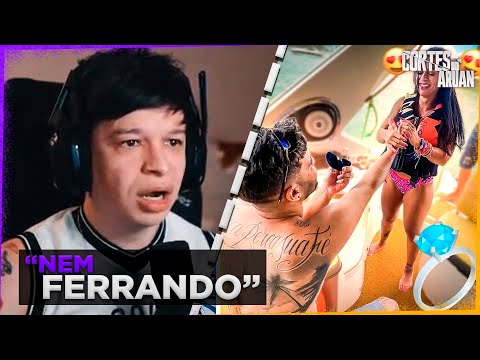 ARUAN REAGE A PEDI MINHA NAMORADA EM CASAMENTO DENTRO DE UMA LANCHA (Danilo Crespo) -Cortes do Aruan