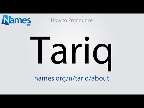 How to Pronounce Tariq
