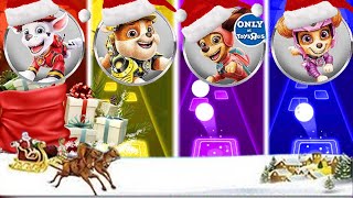 PAW Patrol: The Mighty Movie | MARSHALL VS RUBBLE VS LIBERTY VS SKYE 🎄🎅Tiles Hop EDM Rush!