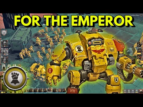 Epic Warhammer 40k Battle | Imperial Fists vs Orks Army | Massive 3v3 Battle | Dawn of War 3