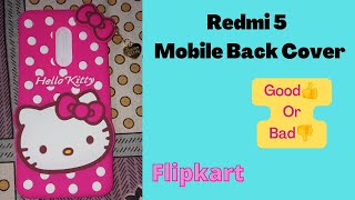 Hello Kitty Back Cover For  Redmi 5  || Cute Cover For Girls😍 || Unboxing Flipkart ||