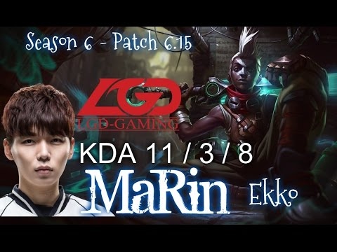 LGD MaRin EKKO vs GNAR TOP - Patch 6.15 KR Ranked | League of Legends