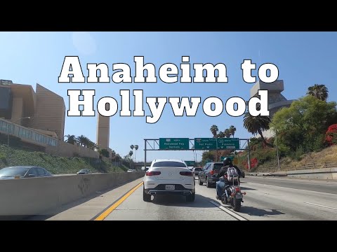 [4K] Anaheim to Hollywood - Driving Orange County, Los Angeles, Downtown LA - California, USA