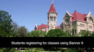 Student Registering for Classes Using Banner 9