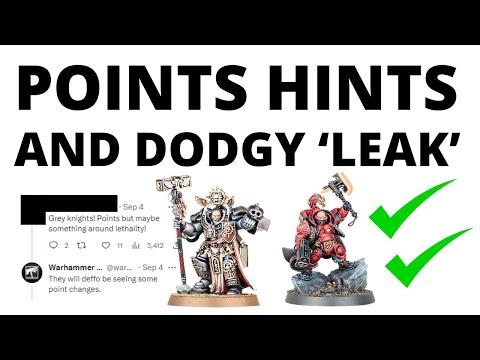 Balance Dataslate Teasers - GW Points Hints and a Dodgy 'Leak'  Reviewed