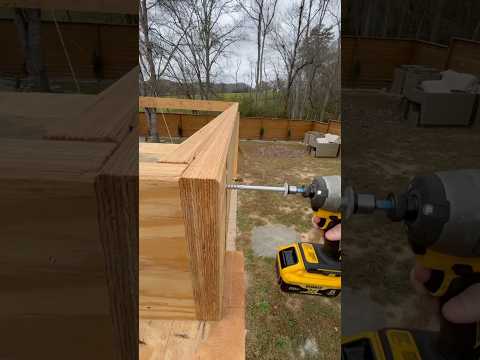 Building a roof over a patio #diy #homerenovation #patio #outdoorliving #roof #pergola #framing #fyp