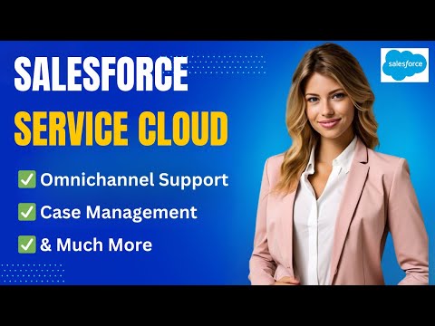 This video provides a tutorial and demonstration of Salesforce Service Cloud, focusing on case management and omnichannel support features.
