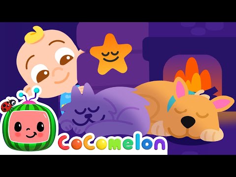 超溫馨的毛孩在壁爐旁！🐶🐱 CoComelon 搖擺舞幫助孩子放鬆身心 | Headspace 兒童 podcast 🎧 (Cozy Fireplace Pets 🔥 CoComelon Wiggle to Wind Down | Headspace Podcast for Kids)