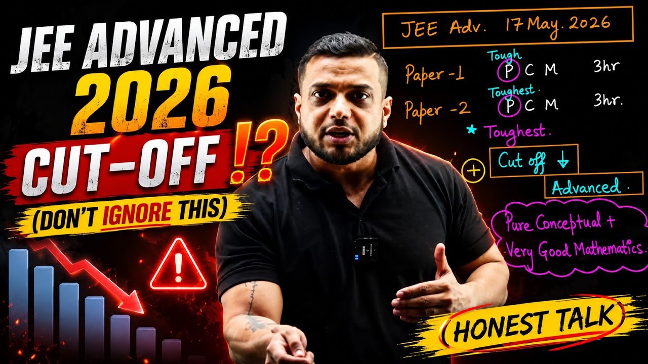 JEE Adv 2026 Cut off | Rajwant Sir honest Talk 
