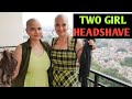 Two Female Headshave Indian Girl Alopecia Story New Women At Home Latest Lady 2021 Lockdown