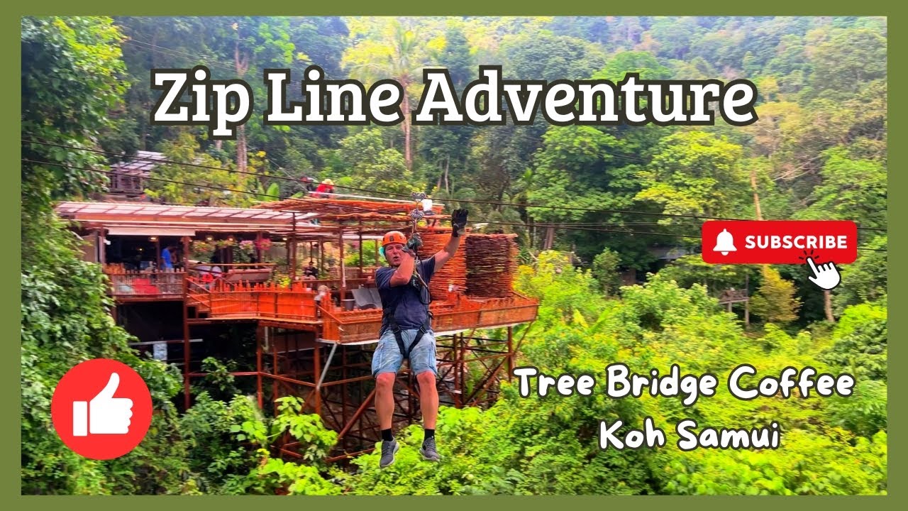 Embark on an exhilarating adventure with the Tree Bridge Zipline in Koh Samui!