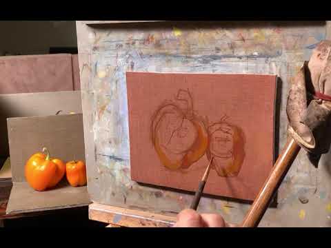 Oil painting demo of a Still-life in just under an hour