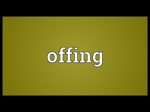 Offing Meaning