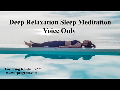 Deep Relaxation Sleep Meditation | 20 Minutes Voice Only No Music | Calming, Peaceful, Relaxing