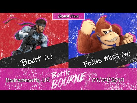 BattleBourne SSBU Singles - Boat [L] (Snake) vs FocusMiss [W] (DK) - Grand Finals Set 1