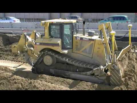 Highway 35W reconstruction - Caterpillar D8T bulldozer
