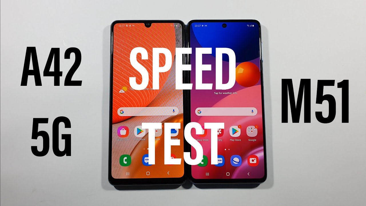 Samsung A42 5G vs Samsung M51 Speed Test