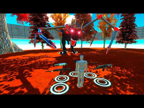 ⚔️ FPS AVATAR WITH ALL WEAPONS DEATH RUN - Animal Revolt Battle Simulator