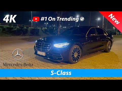 Mercedes S-Class 2021 AMG Line - FIRST Look at night in 4K | Digital & Ambient Lights