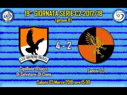 SAN PIETRO TOLLO C5 4 - 2 Eurogames Cupello C5 || Highlights 19^ Giornata Serie C2
