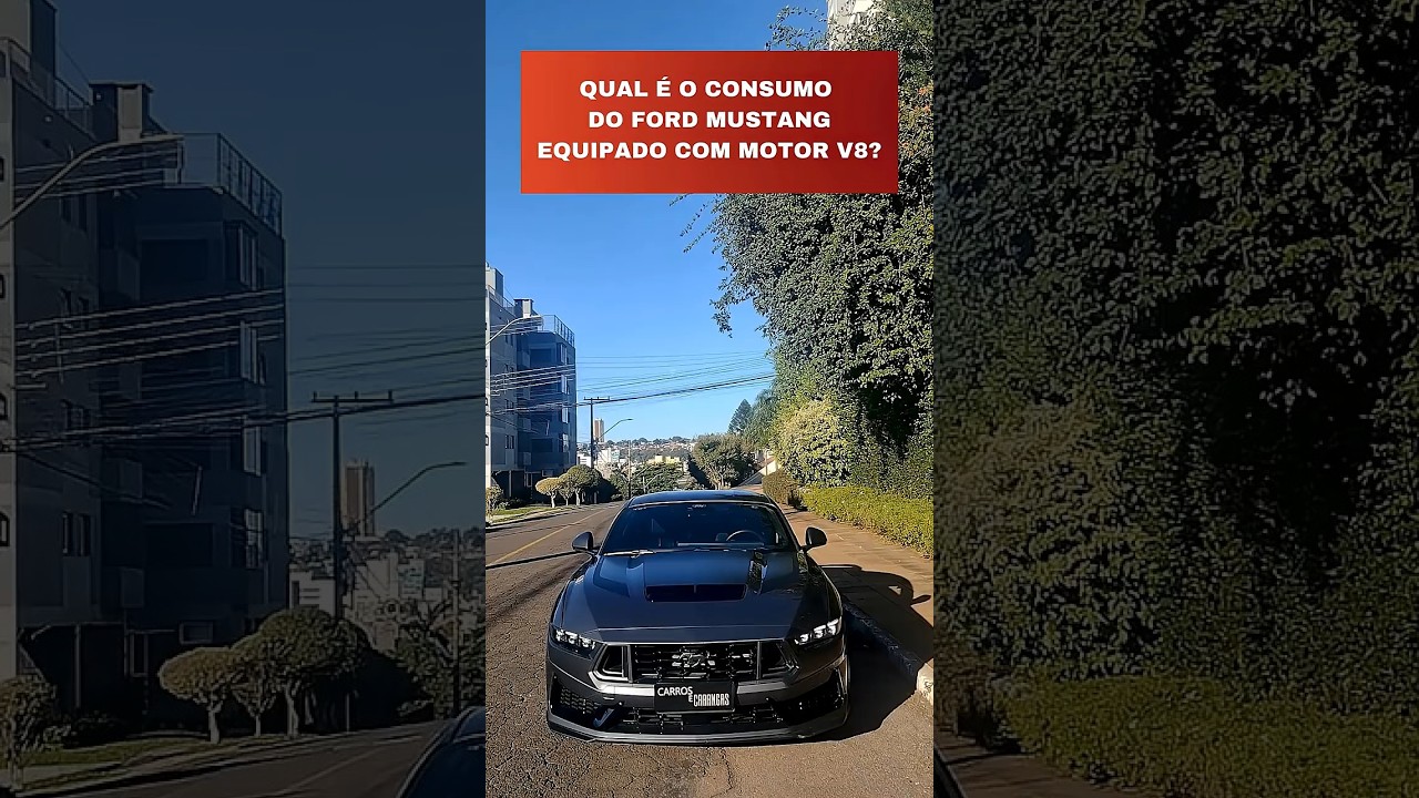 #shorts Descubra qual é o consumo do Mustang no dia a dia