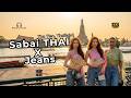 4K Binaural Audio Bangkok Fashion Trend 2026 Wearing Thai Sabai With Jeans At Tha Tien