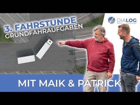 Patrick's 3rd driving lesson C/CE - Basic driving maneuvers - With Maik | DIALOG BZ