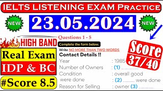 IELTS LISTENING PRACTICE TEST 2024 WITH ANSWERS | 23.05.2024