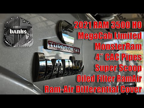 2021 #RAMTrucks 3500 H.O. with full #BanksPower Upgrades! Banks Ram-Air Differential Cover Install!