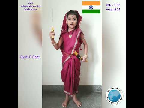 75th Independence Day Festival. 8th -15th Aug 2021. Dyuti Pradeep Bhat as Kitturu Chennamna