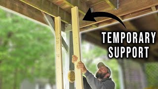 How to Temporarily Support Your Deck with 2x4's | The Fixer Clips