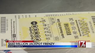 NC hopefuls lineup as Mega Millions drawing rolls